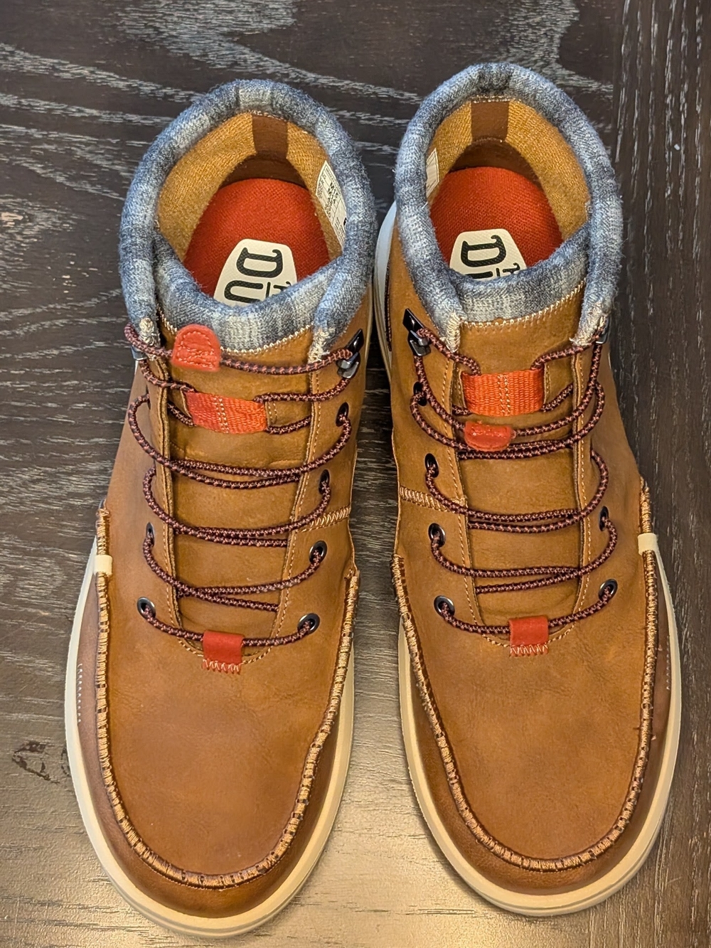 Hey Dude Men's Brown High-Top Casual Boots